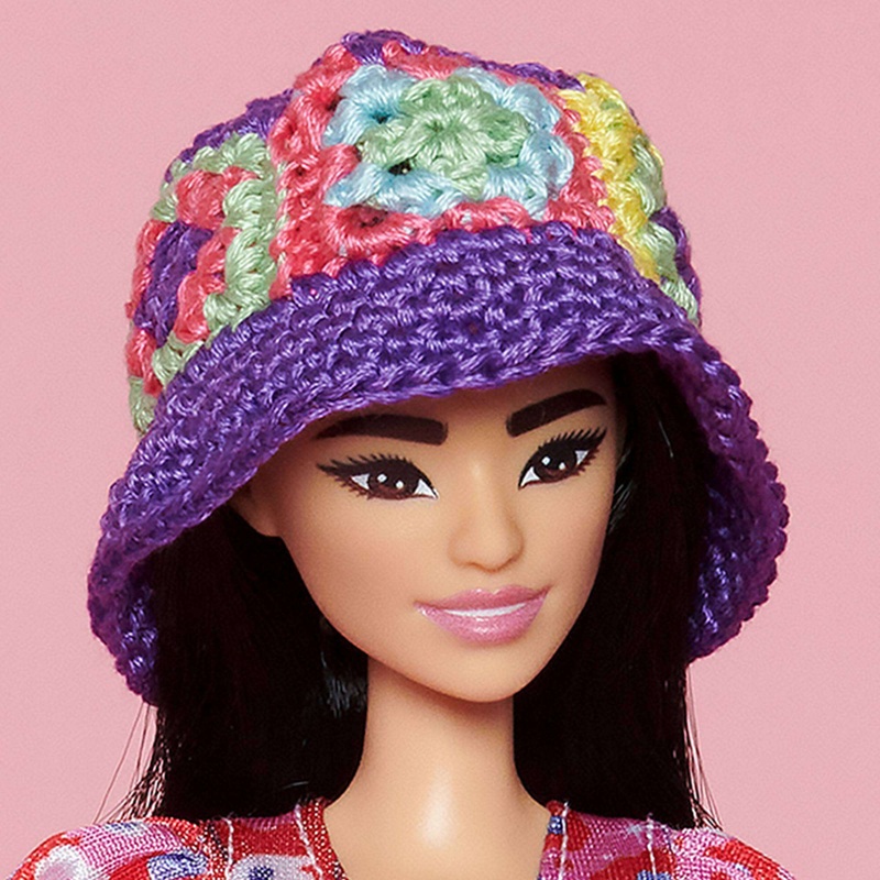 Anchor Doll Size Crochet Bucket Hat