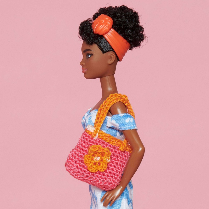 Anchor Doll Size Crochet Tote Bag