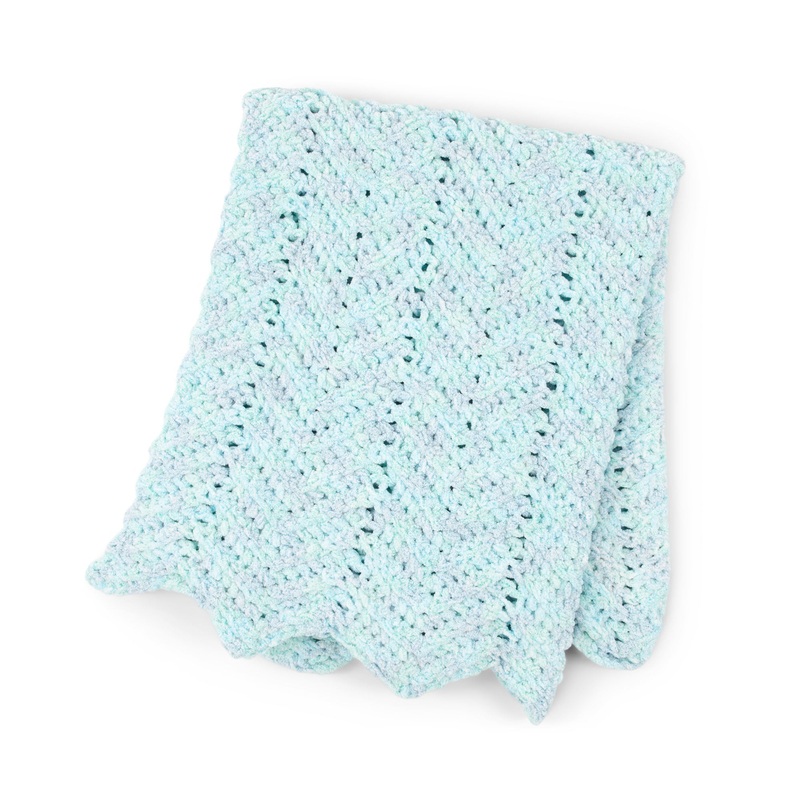 Bernat Baby Ripple Crochet Blanket