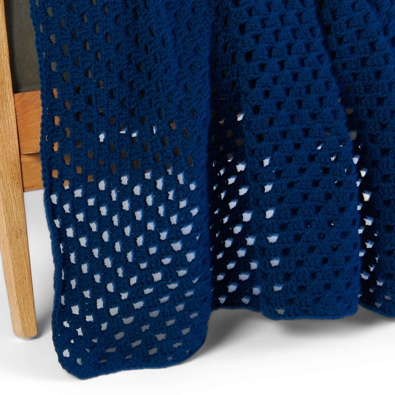 Red Heart Crochet Classic Granny Square Throw