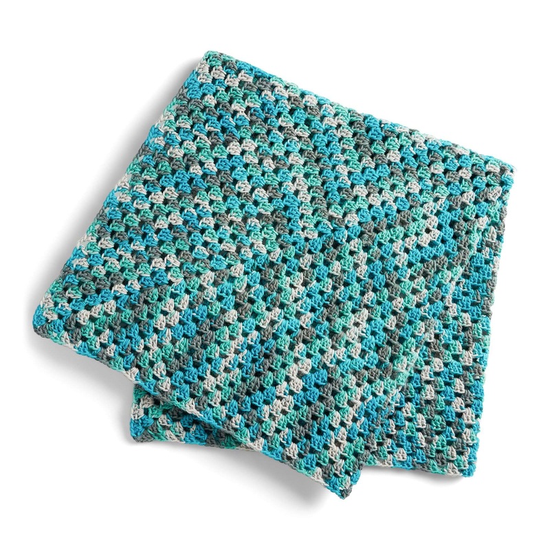Red Heart Granny-Go-Round Crochet Throw
