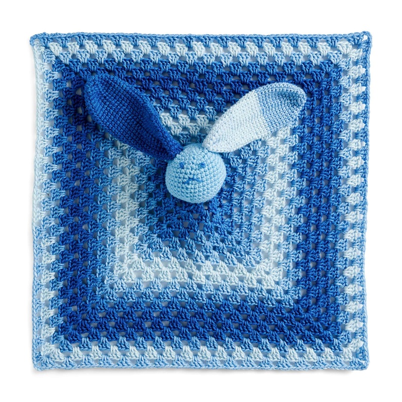 Red Heart Jessicas Crochet Bunny Lovie Blanket