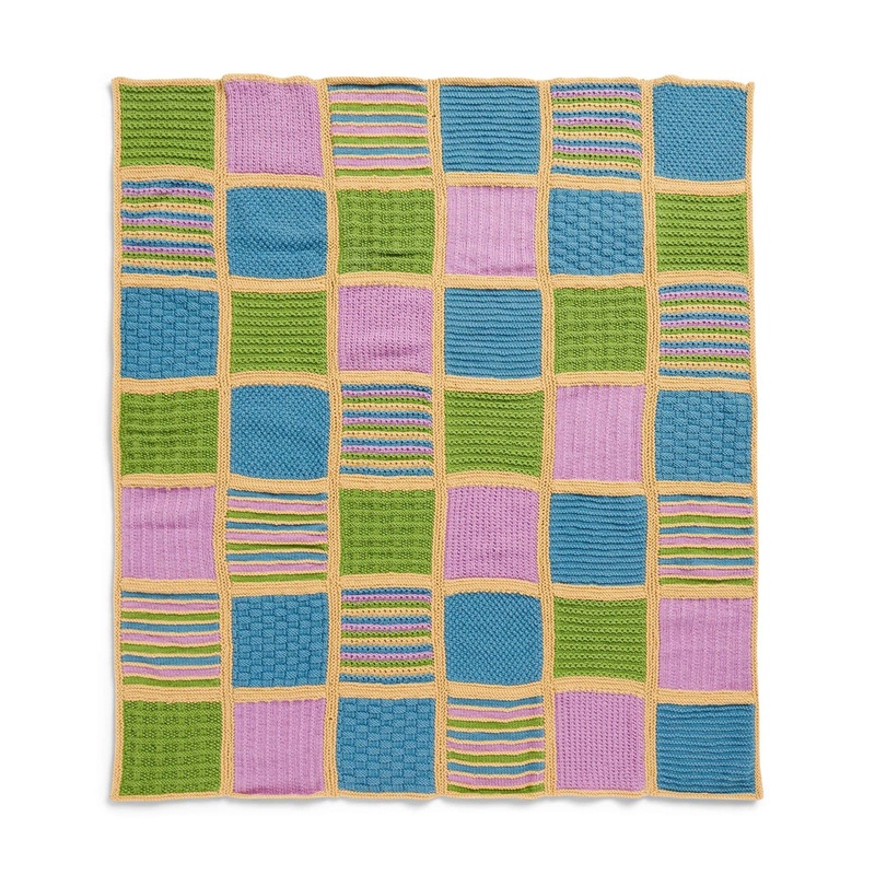 Red Heart Knit Collective Blanket