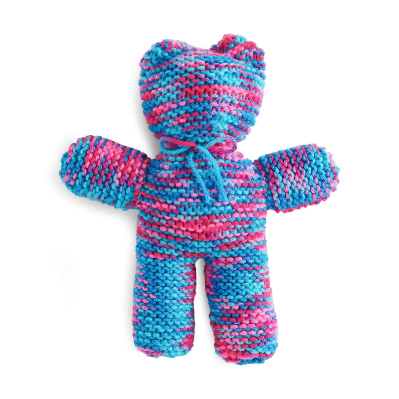 Red Heart Knit Teddy Bear Toy|Single Size