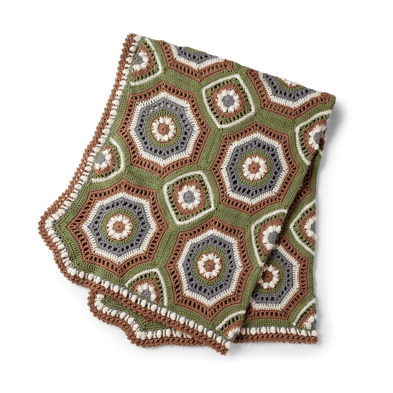 Red Heart Woodland Crochet Afghan