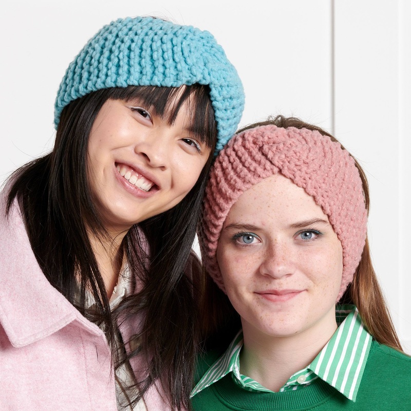 Bernat Beginner Knit Twister Headband
