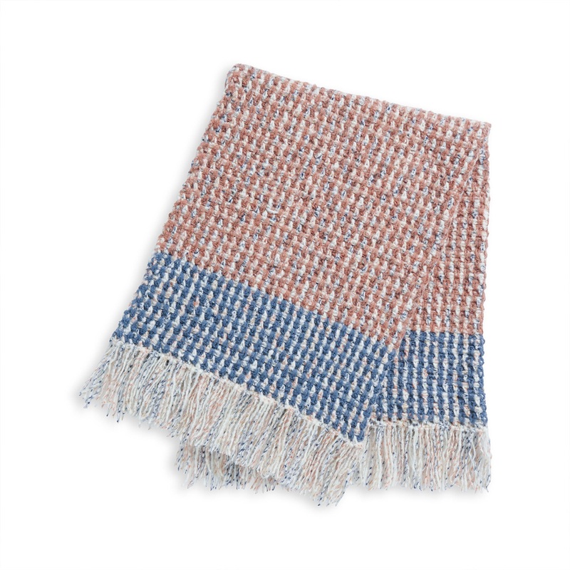Bernat Big Stripe Moss Stitch Crochet Blanket