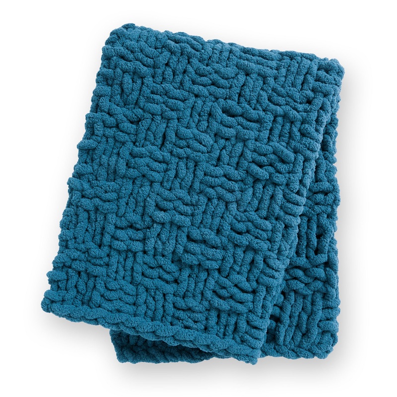 Bernat Blanket Extra Thick Basketweave Table Knit Blanket