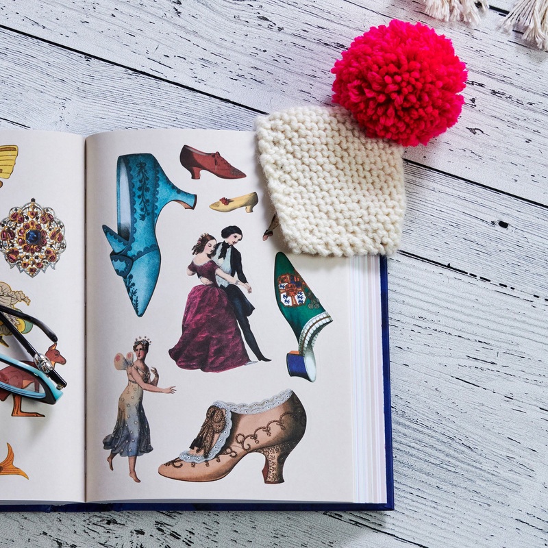 Red Heart Corner Knit Bookmark