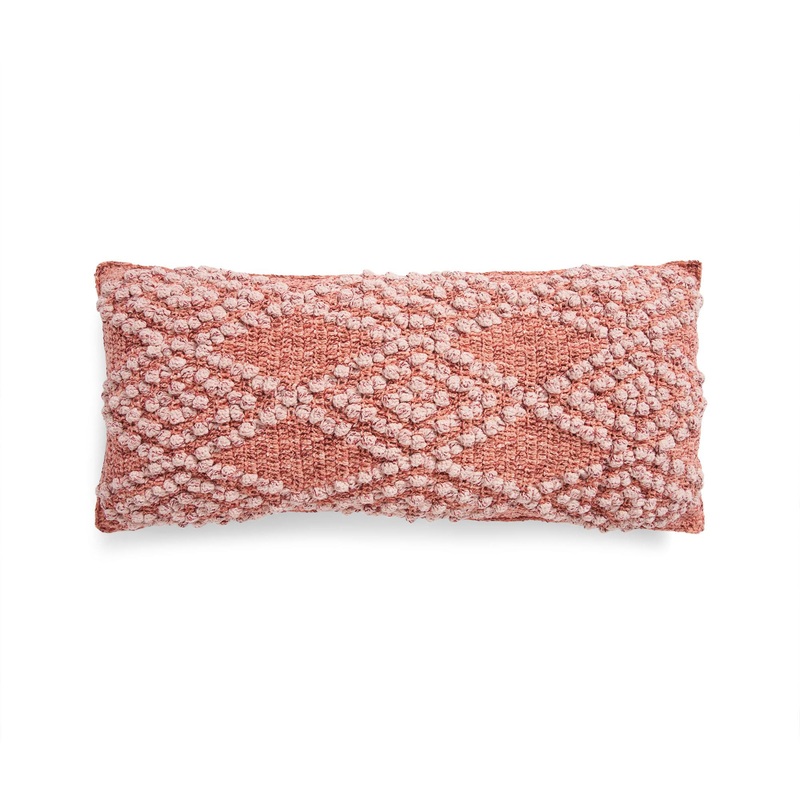Bernat Bobble Diamonds Crochet Pillow
