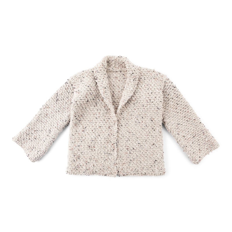 Bernat Building Blocks Crochet Cardigan