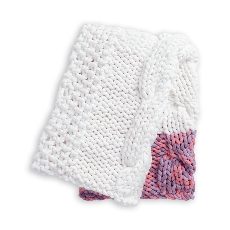 Bernat Conspicuous Cable Knit Lapghan