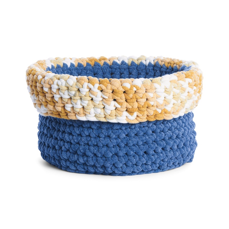 Bernat Contrast Edge Crochet Basket