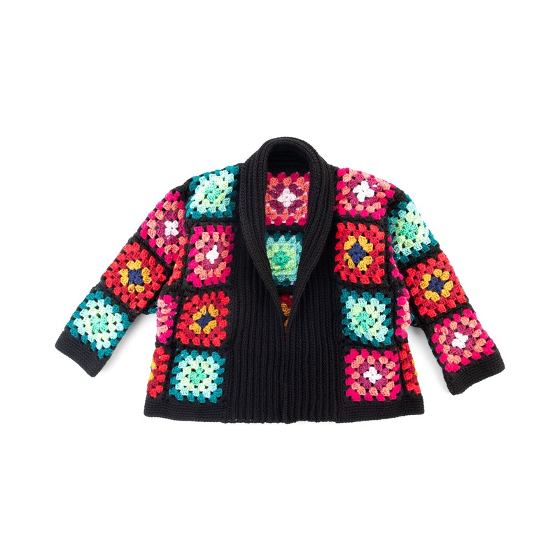 Red Heart Cozy Crochet Granny Cardigan