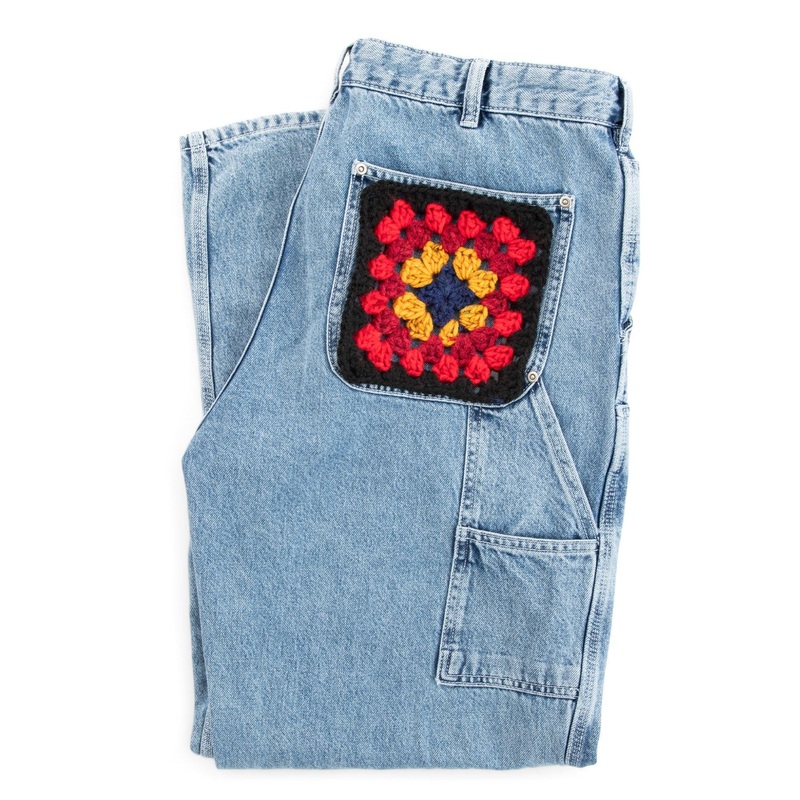 Red Heart Crochet Granny Knee Patch