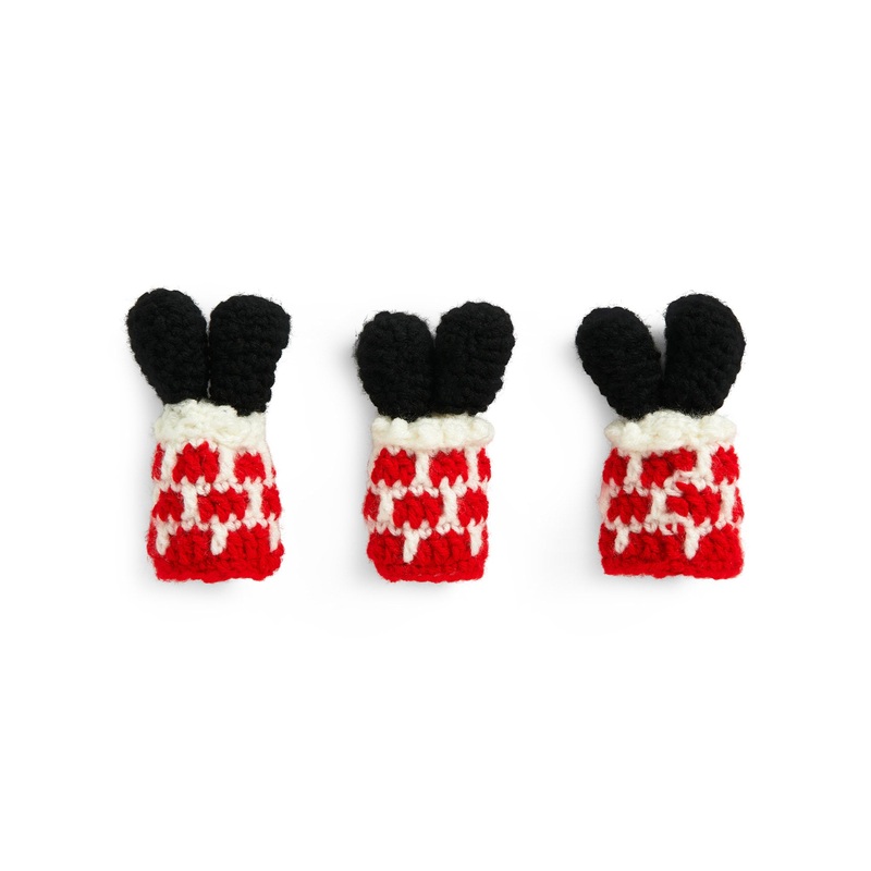 Red Heart Santa’s Stuck! Crochet Bottle Toppers