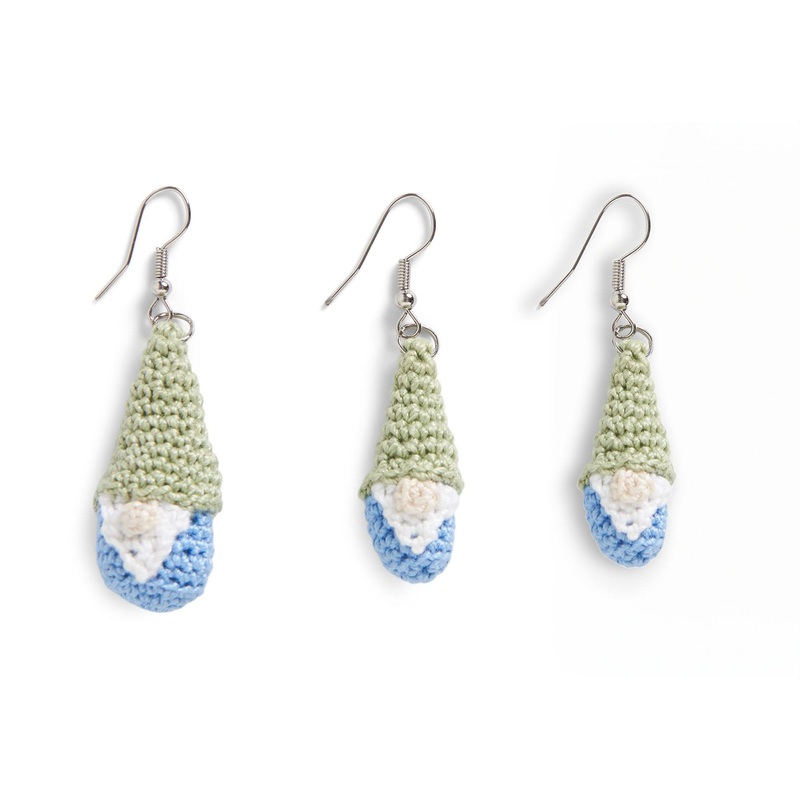 Aunt Lydias Crochet Gnome Earrings