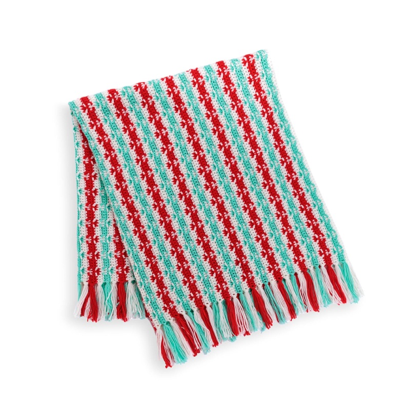Red Heart Crochet Holly Jolly Afghan
