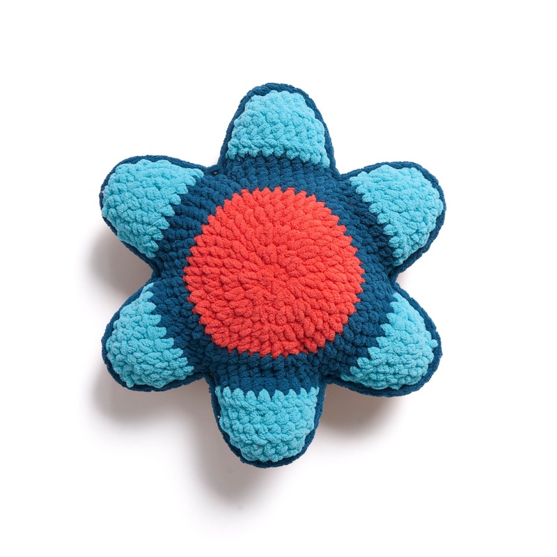 Bernat Bloomin Comfort Crochet Petal Pillow