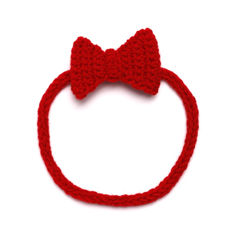 Red Heart Crochet Sweetheart Bow Headband