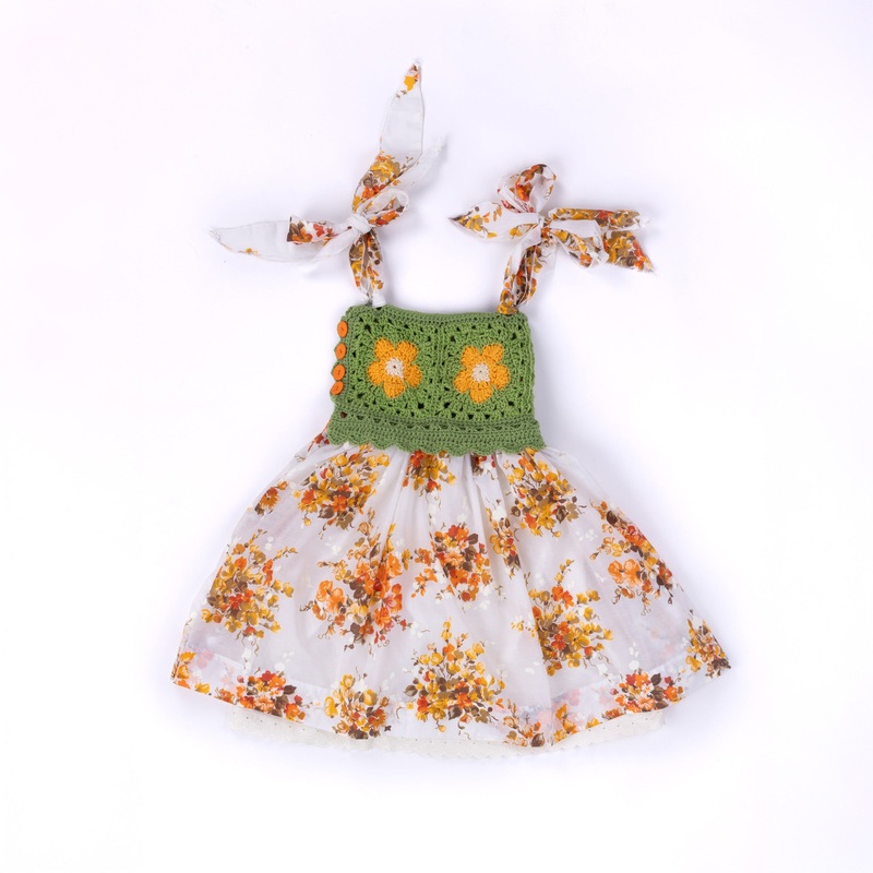 Red Heart Crochet Upcycled Dress