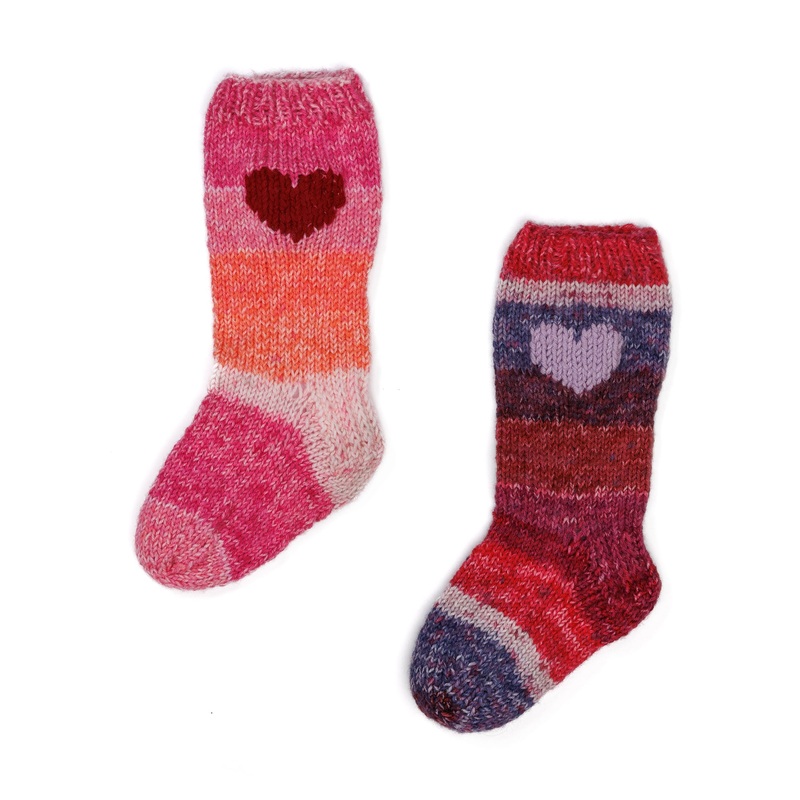 Red Heart Lovely Slouchy Knit House Socks