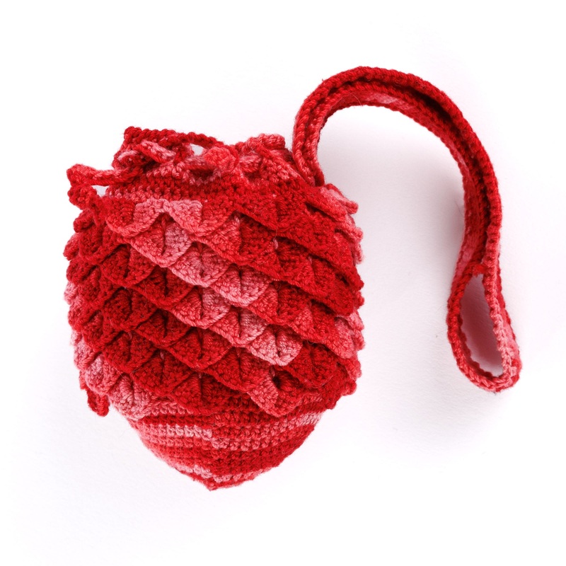 Aunt Lydia’s Crochet Dragon’s Hoard Dice Bag