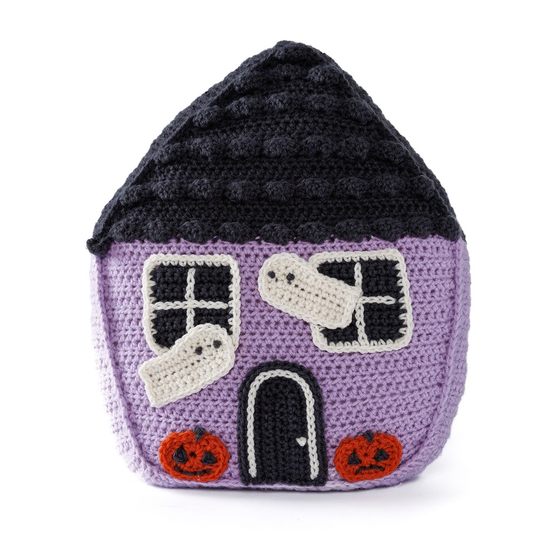 Red Heart Creepy Cutie Crochet House Pillow