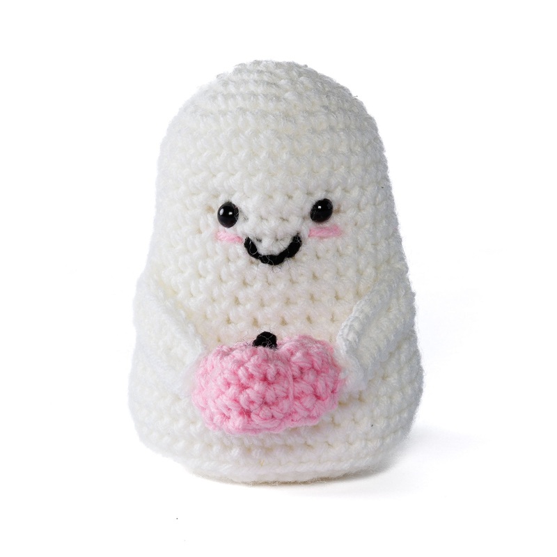 Red Heart Crochet Amigurumi Ghost