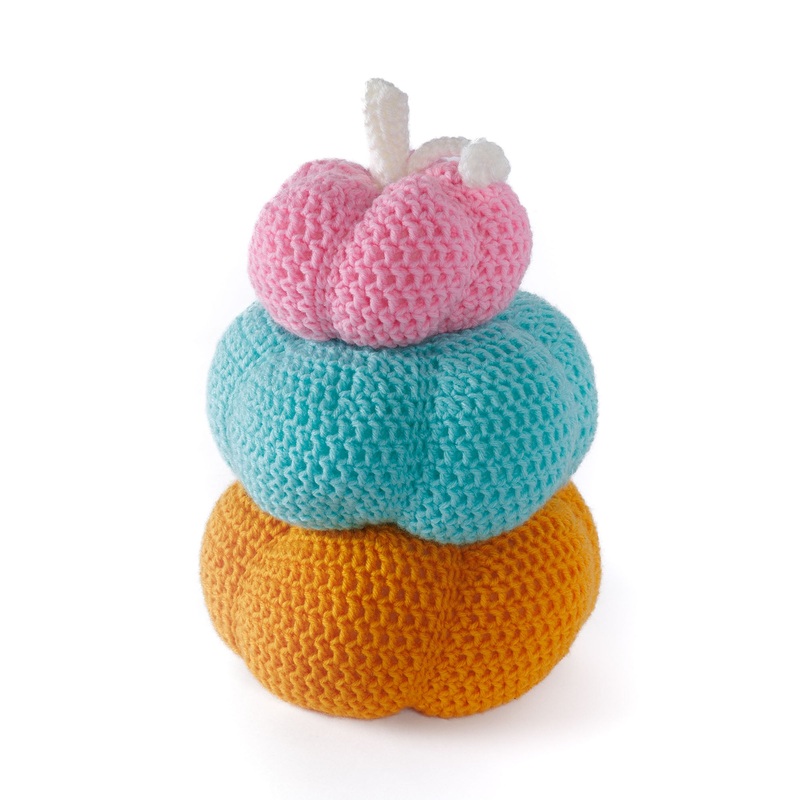 Red Heart Crochet Pumpkin Topiary