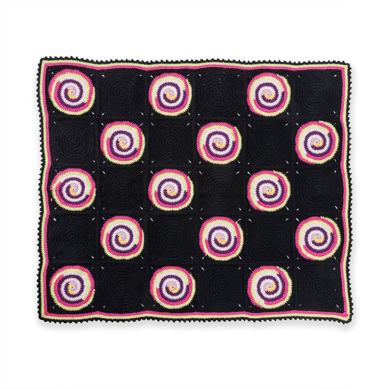 Red Heart Crochet Spiral Blanket