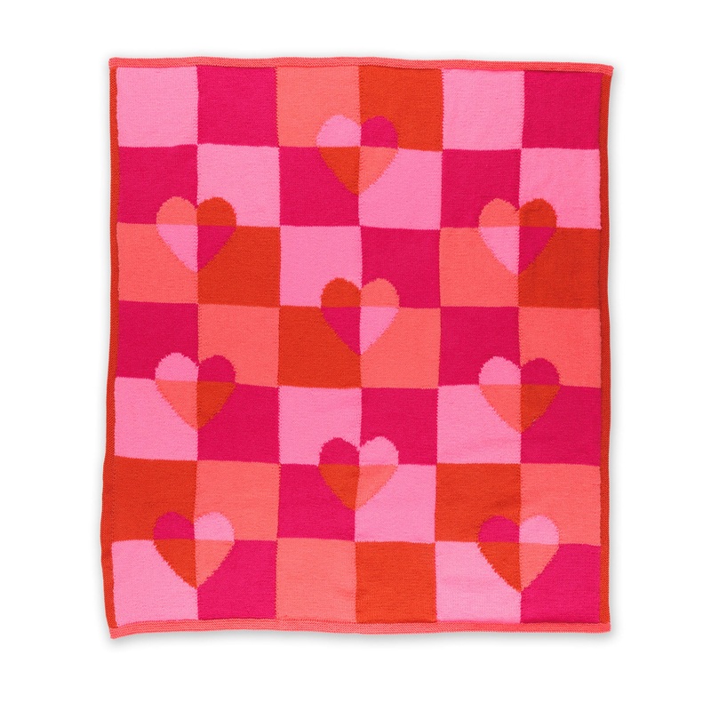 Red Heart Modern Twist Heart Blanket