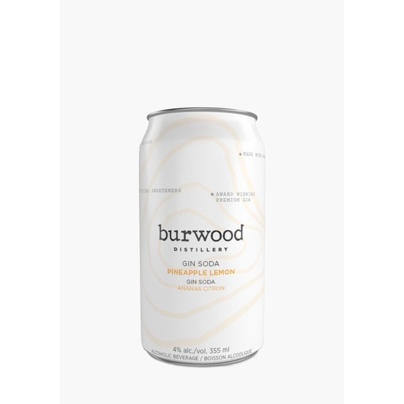 Burwood Pineapple Lemon Gin Soda – 6 x 355ML