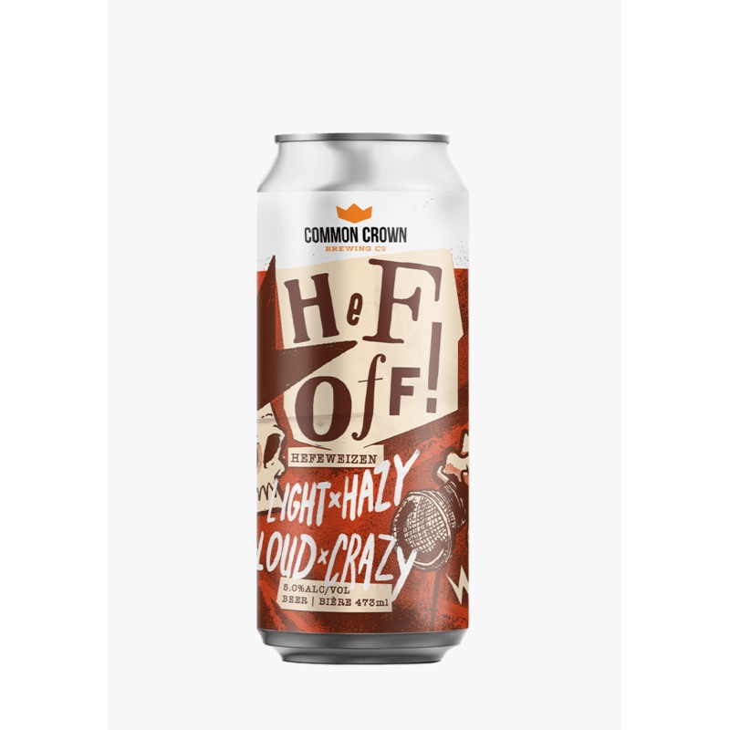 Common Crown ‘Hef Off!’ Hefeweizen – 4 x 473ML