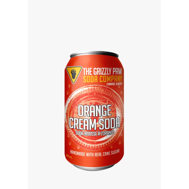 Grizzly Paw Orange Cream Soda – 4 X 355ML