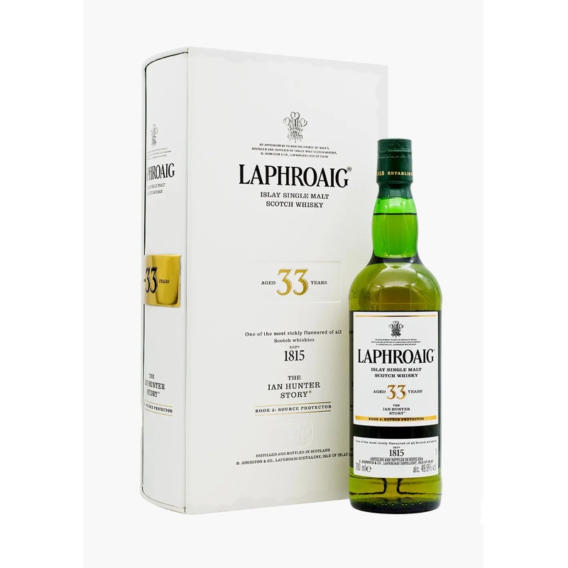 Laphroaig 33 Year Old Single Malt Whisky; ‘The Ian Hunter Story – Book 3 Source Protector’
