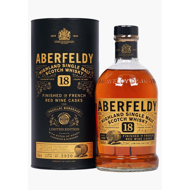 Aberfeldy 18 Year Old Pauillac Limited Edition Single Malt Scotch Whisky