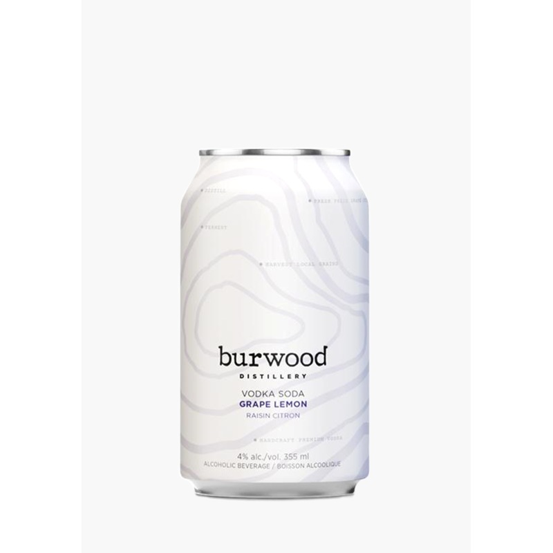 Burwood Grape Lemon Vodka Soda  – 6 x 355ML