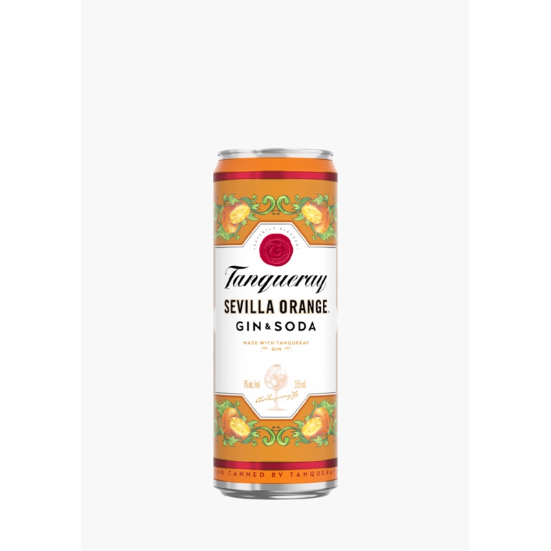 Tanqueray ‘Sevilla Orange’ Gin & Soda – 4 x 355ML