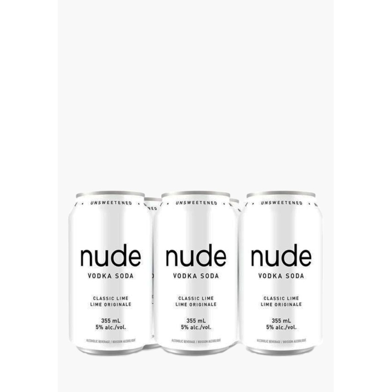 Nude Vodka Soda ‘Classic Lime’ – 6 x 355ML