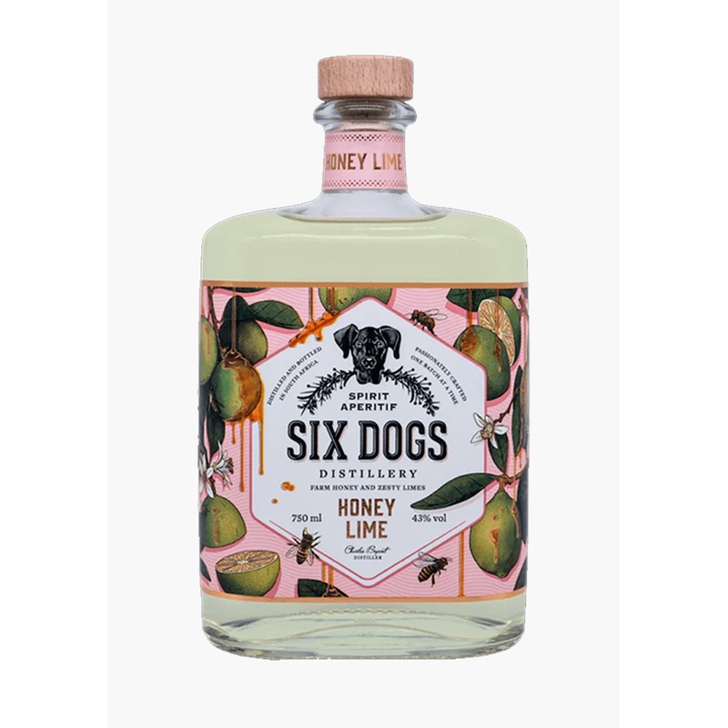 Six Dogs Honey Lime Gin|South Africa|750ML