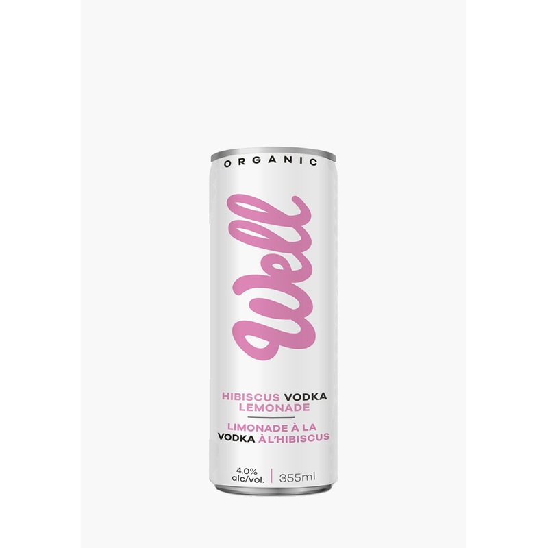 Well Juice Hibiscus Vodka Lemonade – 4 x 355ML