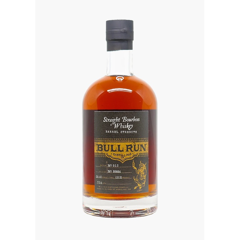 Bull Run Distillery Barrel Strength Bourbon Whiskey