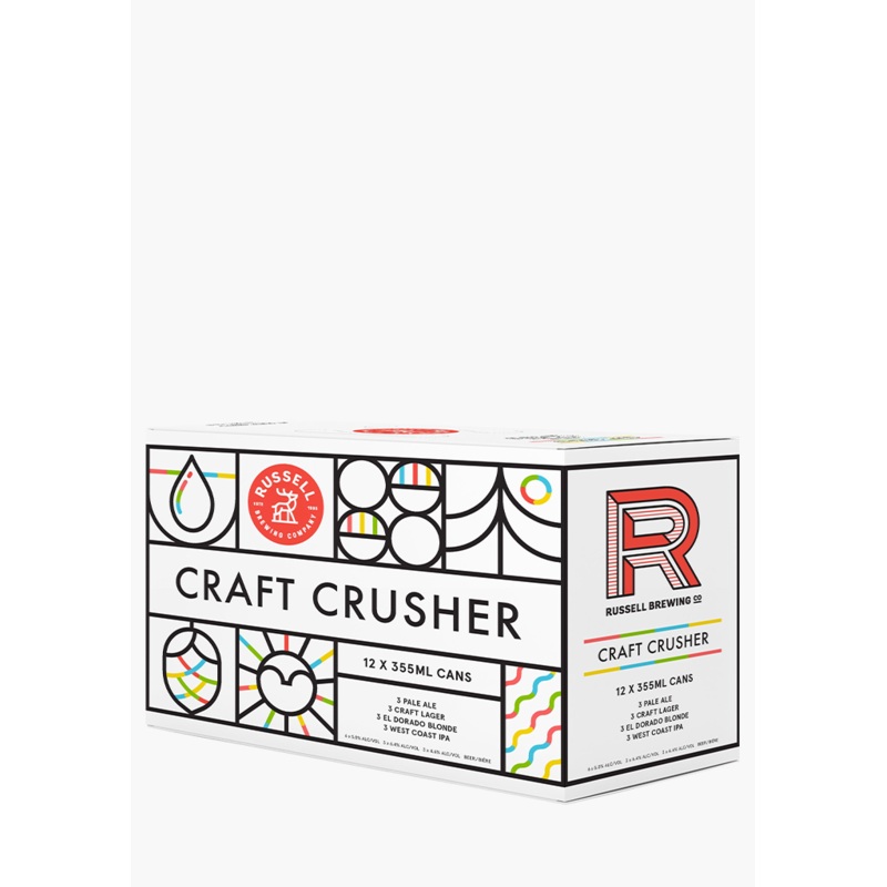 Russell Brewing ‘Craft Crusher’ Mix Pack – 12 X 355ML