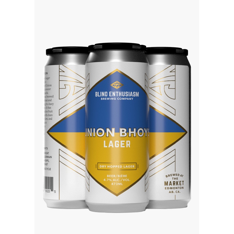 Blind Enthusiasm ‘Union Bhoys’ Dry Hopped Lager – 4 X 473ML