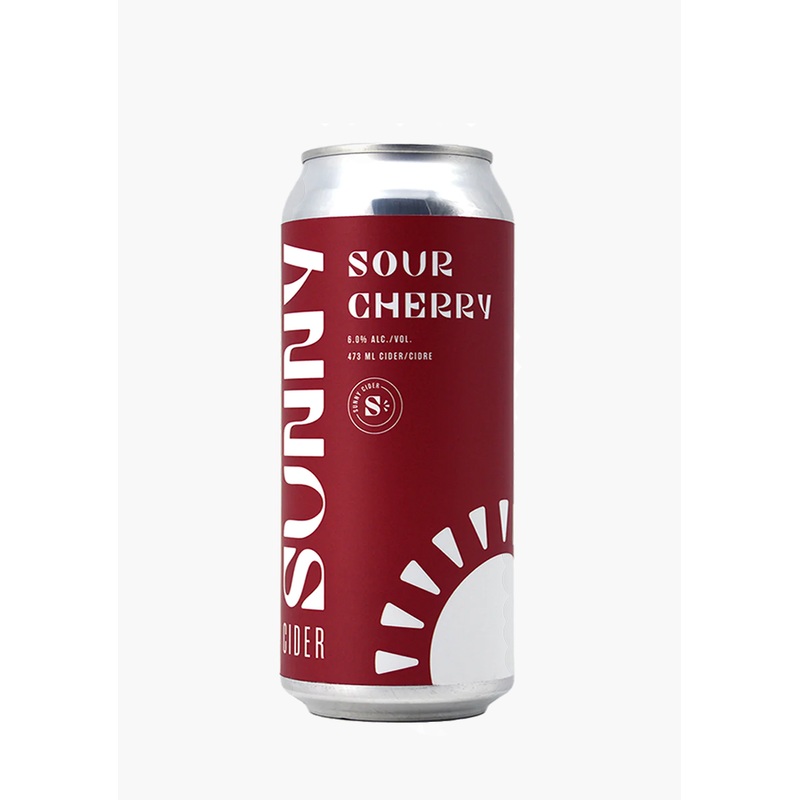 SunnyCider Sour Cherry Apple Cider – 4 X 473ML