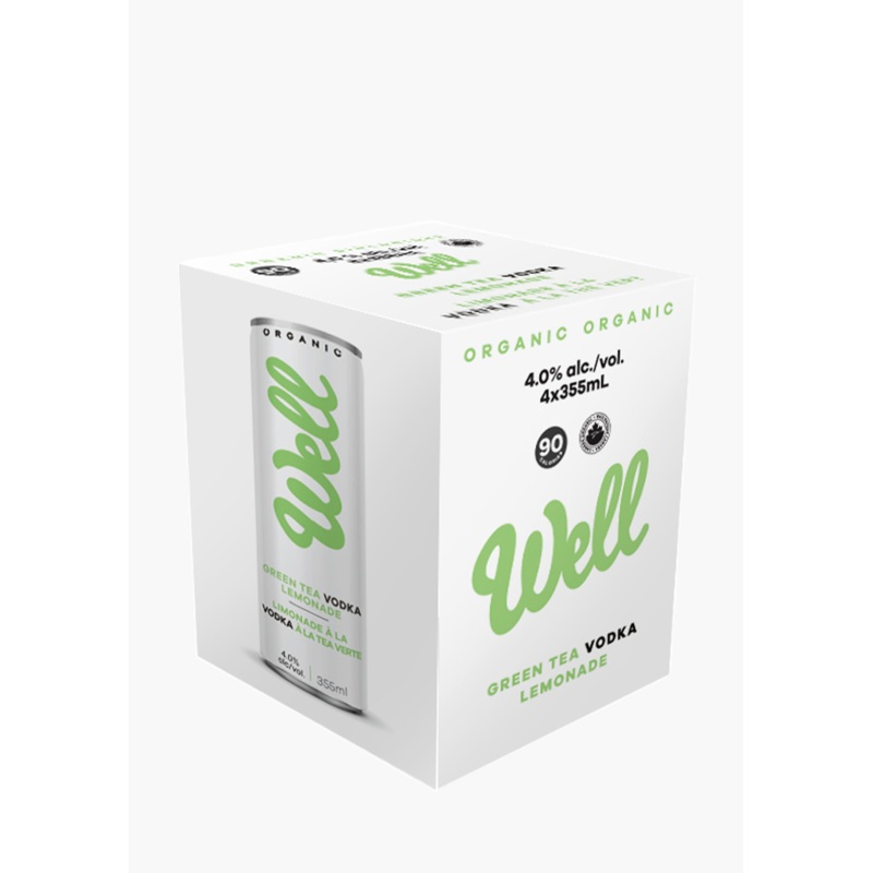 Well Juice Green Tea Vodka Lemonade – 4 X 355ML