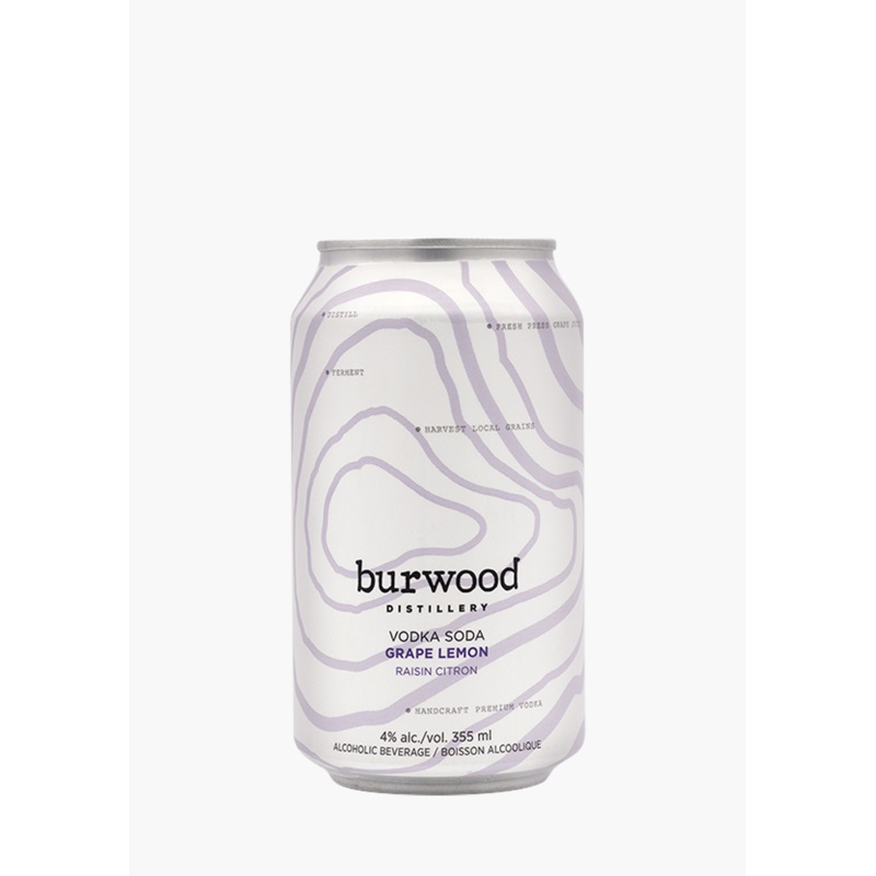 Burwood Grape Lemon Vodka Soda – 6 x 355ML