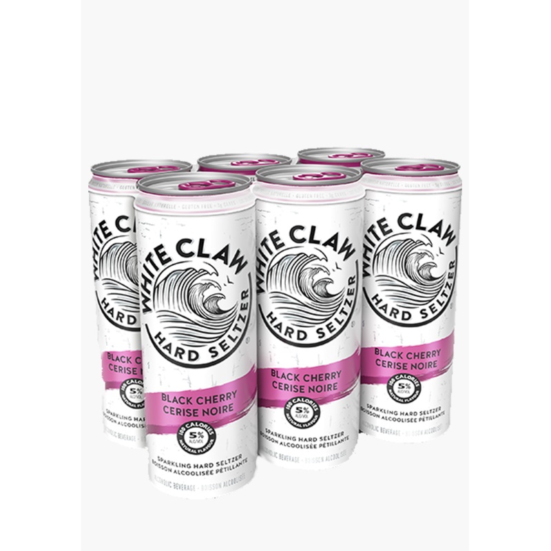 White Claw Black Cherry Sparkling Hard Seltzer – 6x355ML