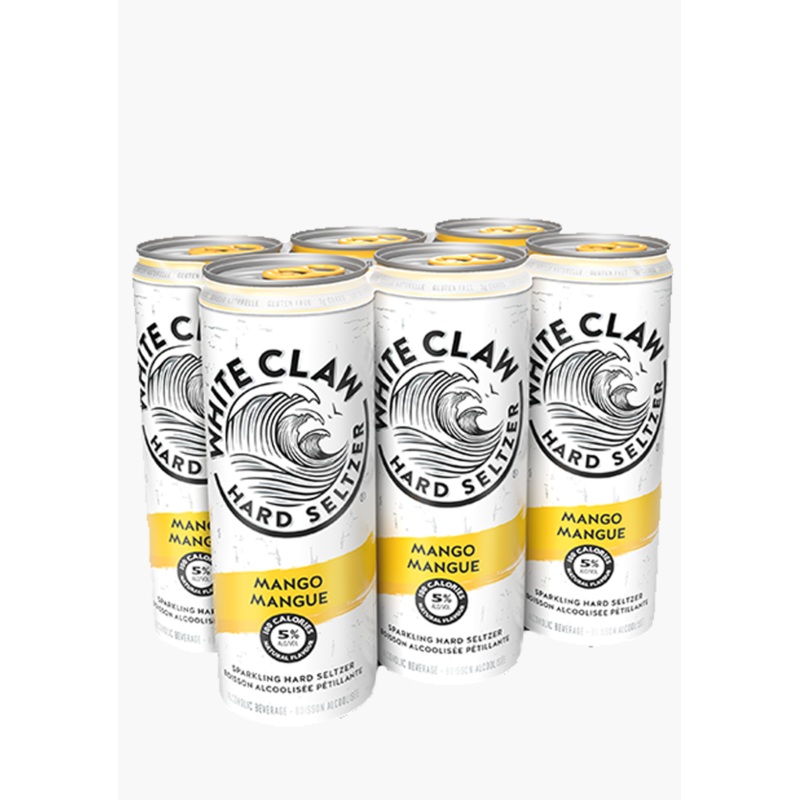 White Claw Mango Sparkling Hard Seltzer – 6 X 355ML